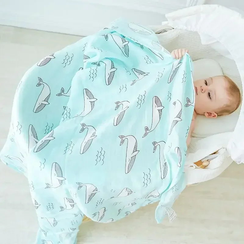 Swaddle Blanket Muslin - Muslin ağacı yenidoğan Muslin kundak bebek