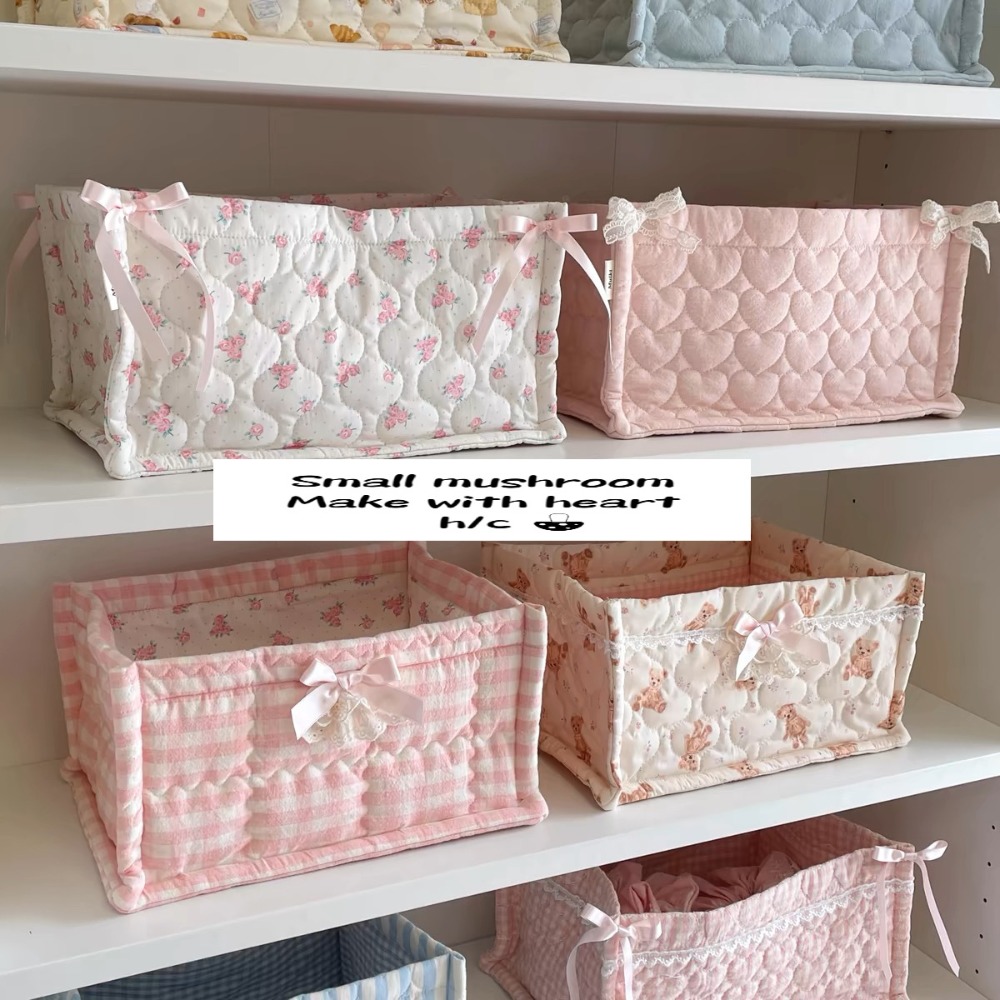 Storage Basket Fabric - Yüksek Estetik Değerli Şirin Masaüstü Saklama