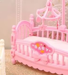 Baby Nursery Ideas - 1:12 Dollhouse Minyatür Mini Bebek Yatağı
