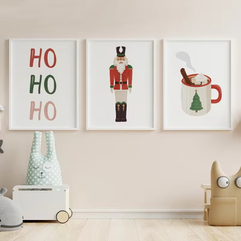 Baby Nursery Mirror - Karikatür noel hediyesi çorap Merry Christmas