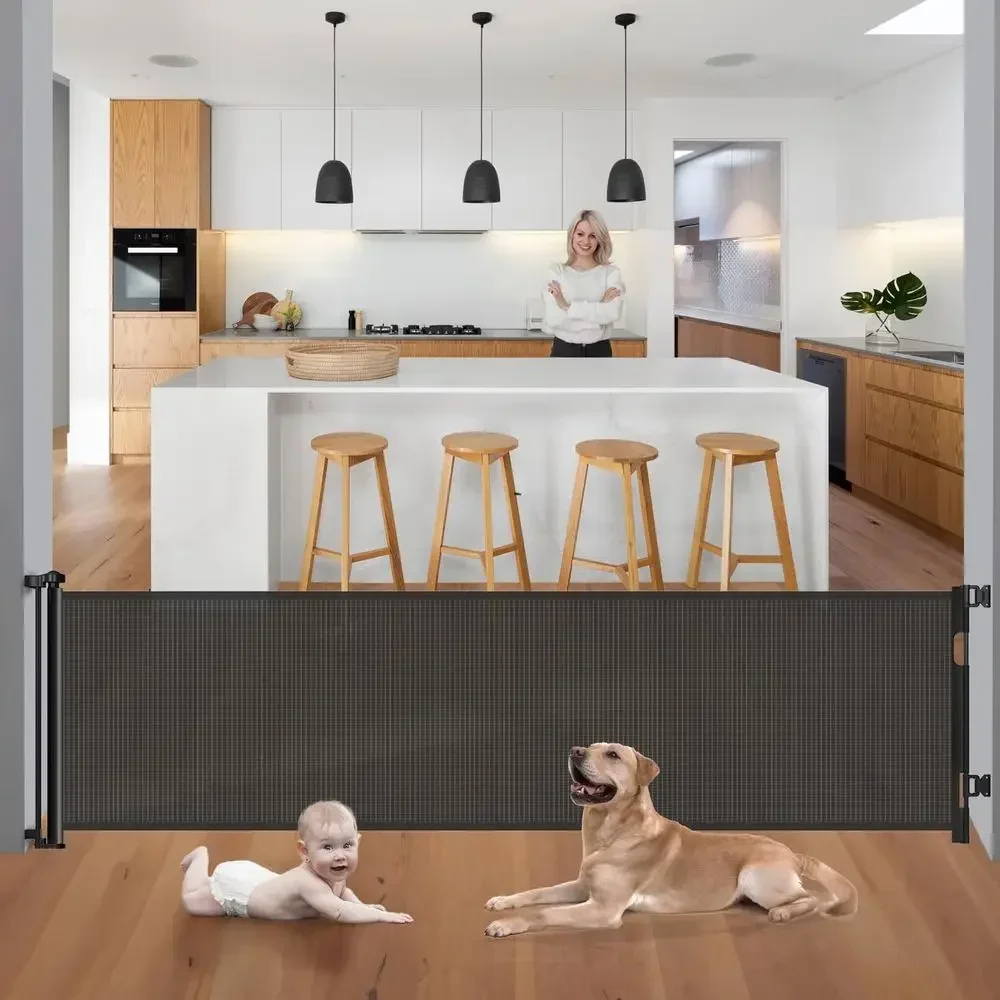 Baby Gate Extra Wide - Geniş Açıklıklar için Geri Çekilebilir Ekstra