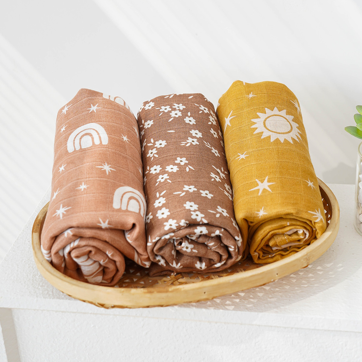 3 adet/Set bambu tülbent kunda - Swaddle Blanket Muslin incelemesi ve fiyatı