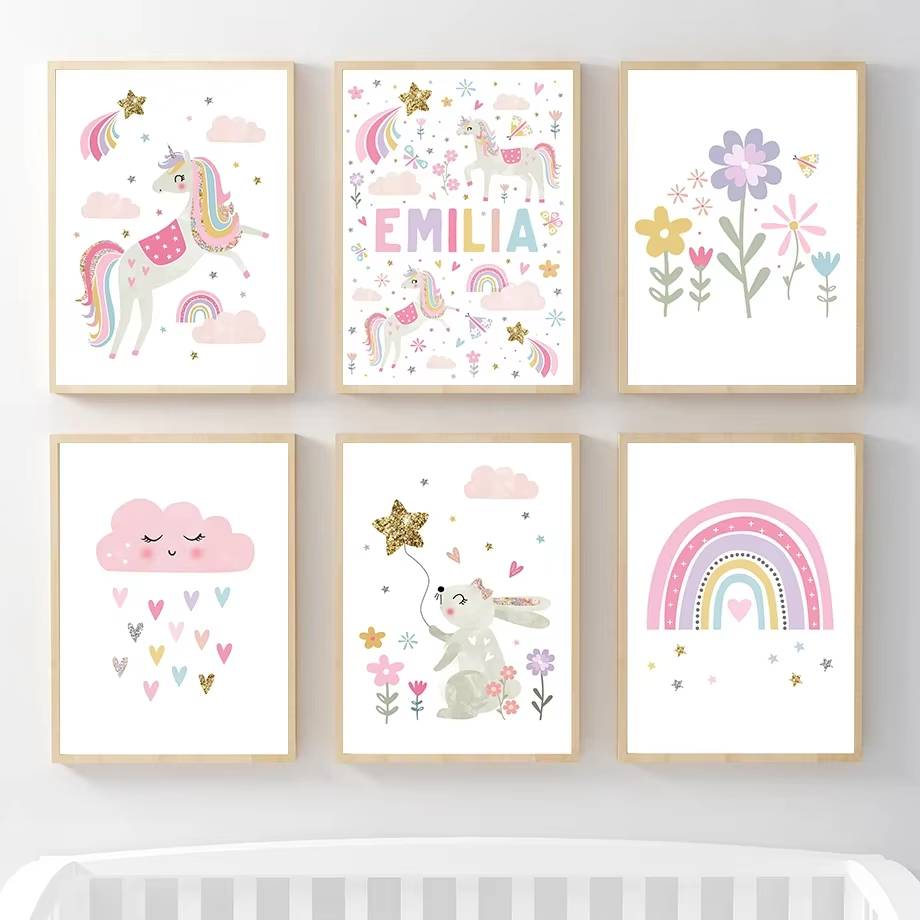 Pembe Unicorn Tavşan Gökkuşağı - Baby Nursery Mirror incelemesi ve fiyatı