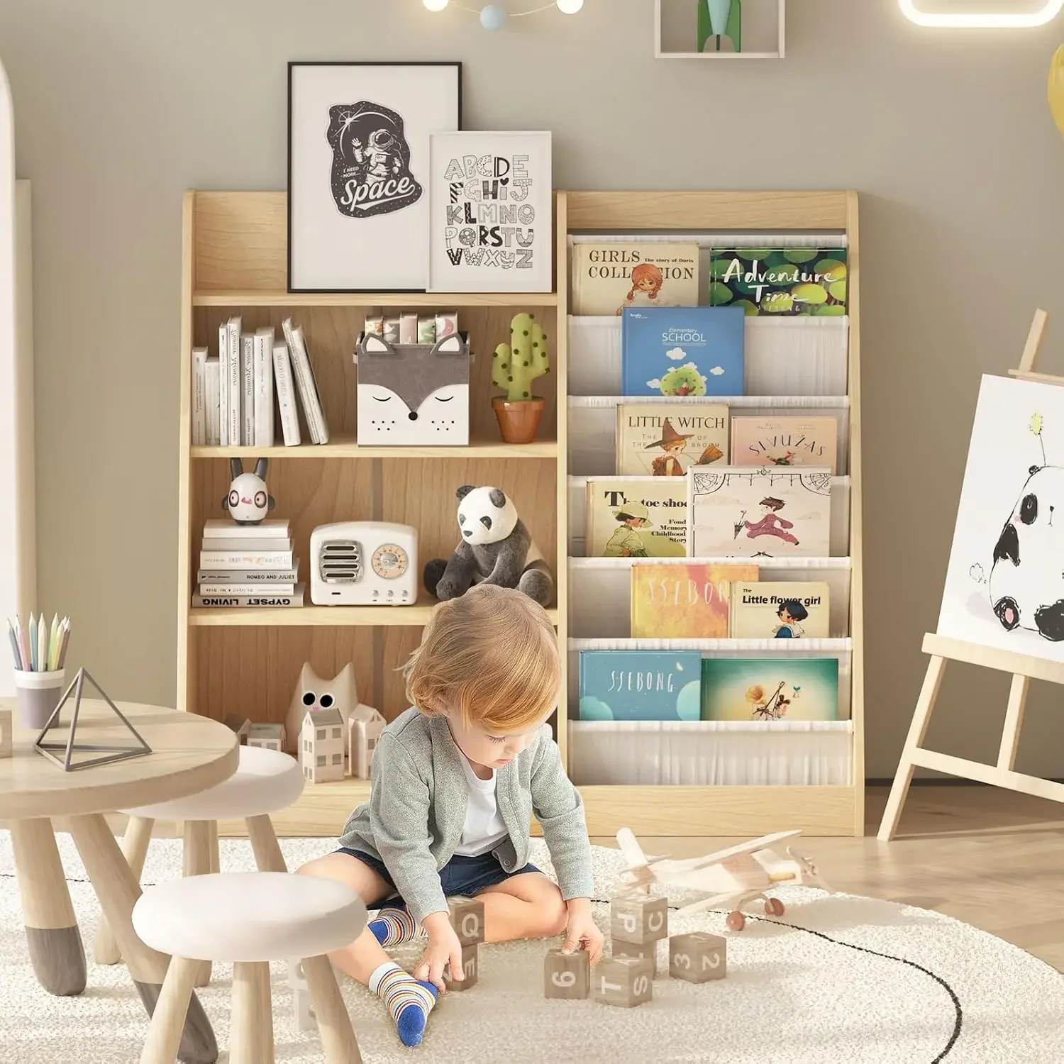 4 Katmanlı Çocuk Kitaplığı Beb - Baby Nursery Bookcase incelemesi ve fiyatı