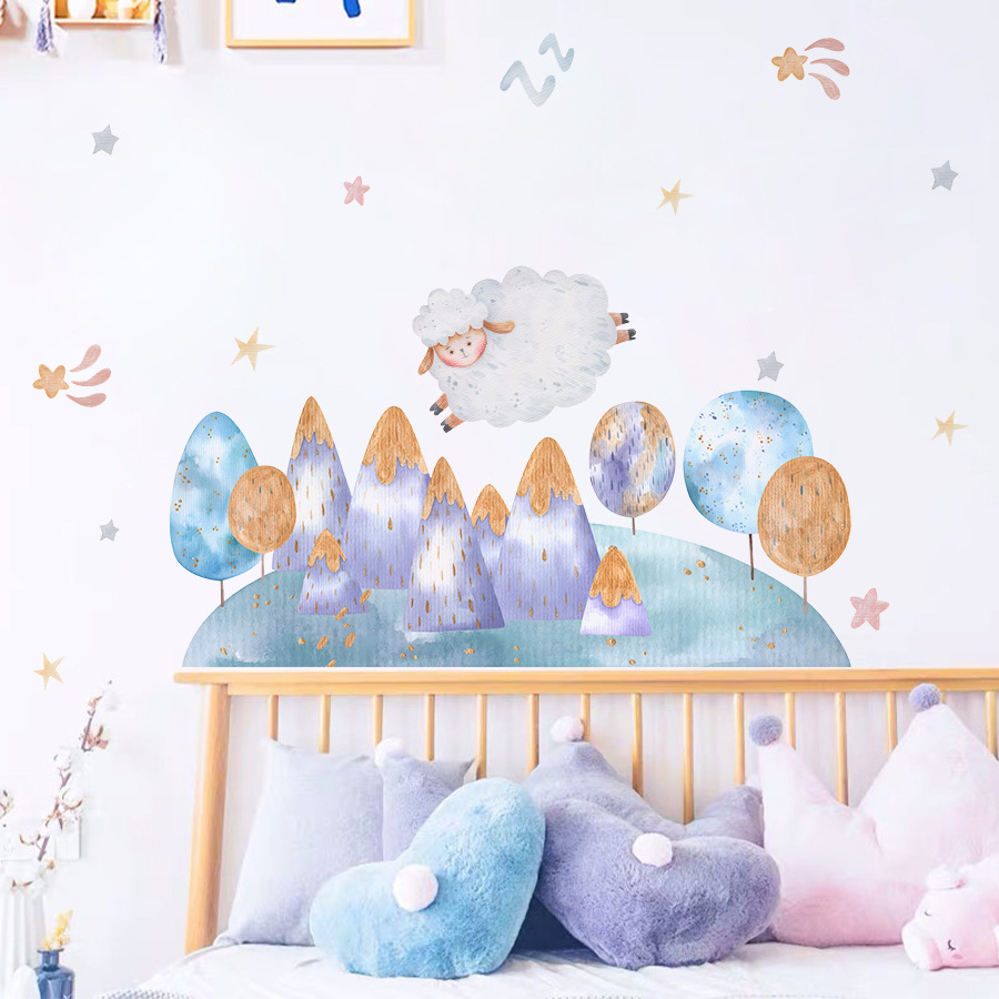 Karikatür Sevimli Koyun Uçan O - Baby Nursery Tree incelemesi ve fiyatı