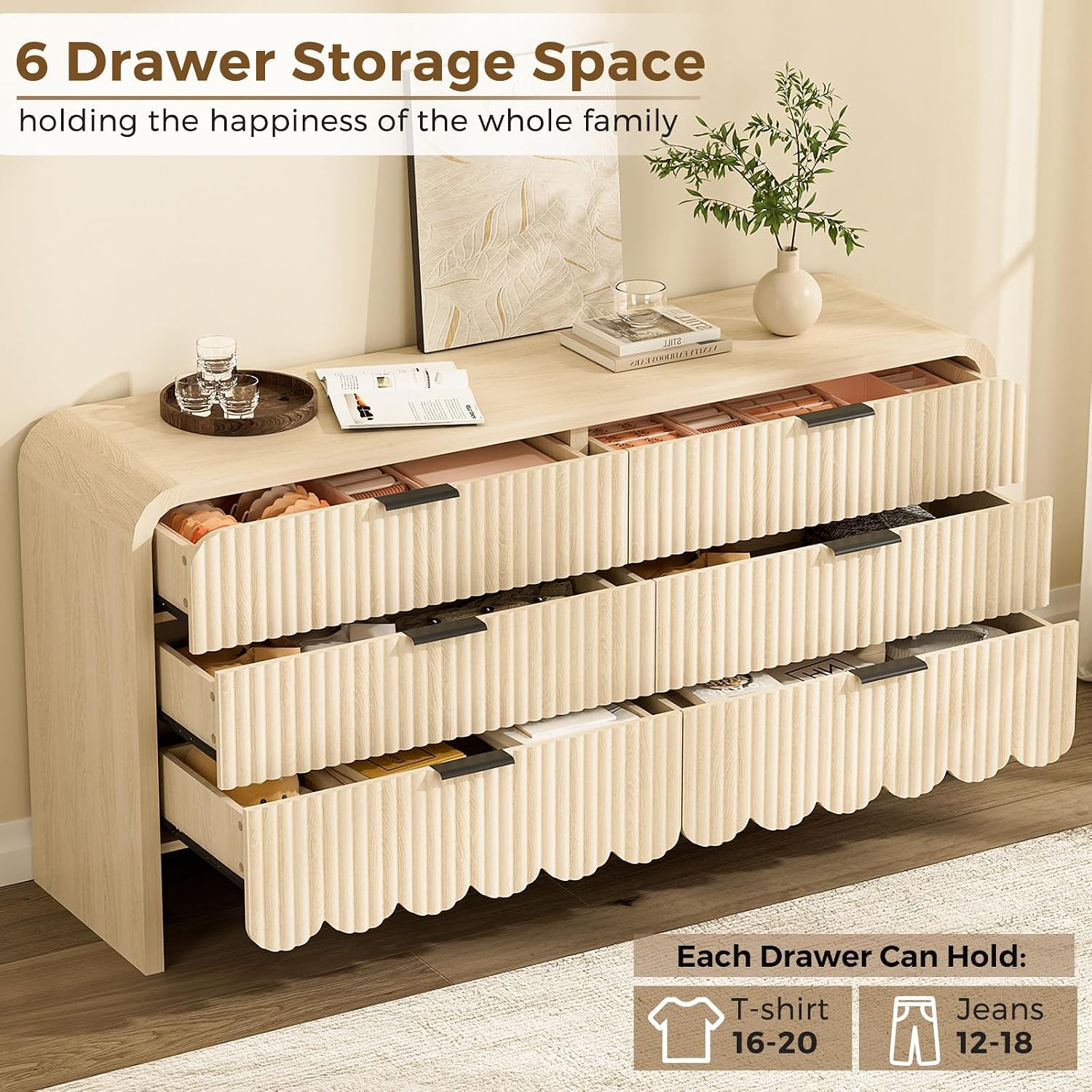 Ahşap 6 Çekmeceli Şifonyer Çoc - Baby Nursery Handles incelemesi ve fiyatı