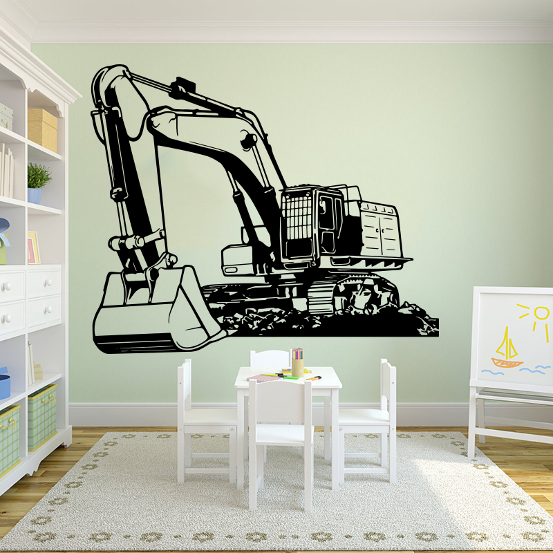 Büyük Ağır Ekipman Ekskavatör  - Baby Nursery Wall Stickers incelemesi ve fiyatı