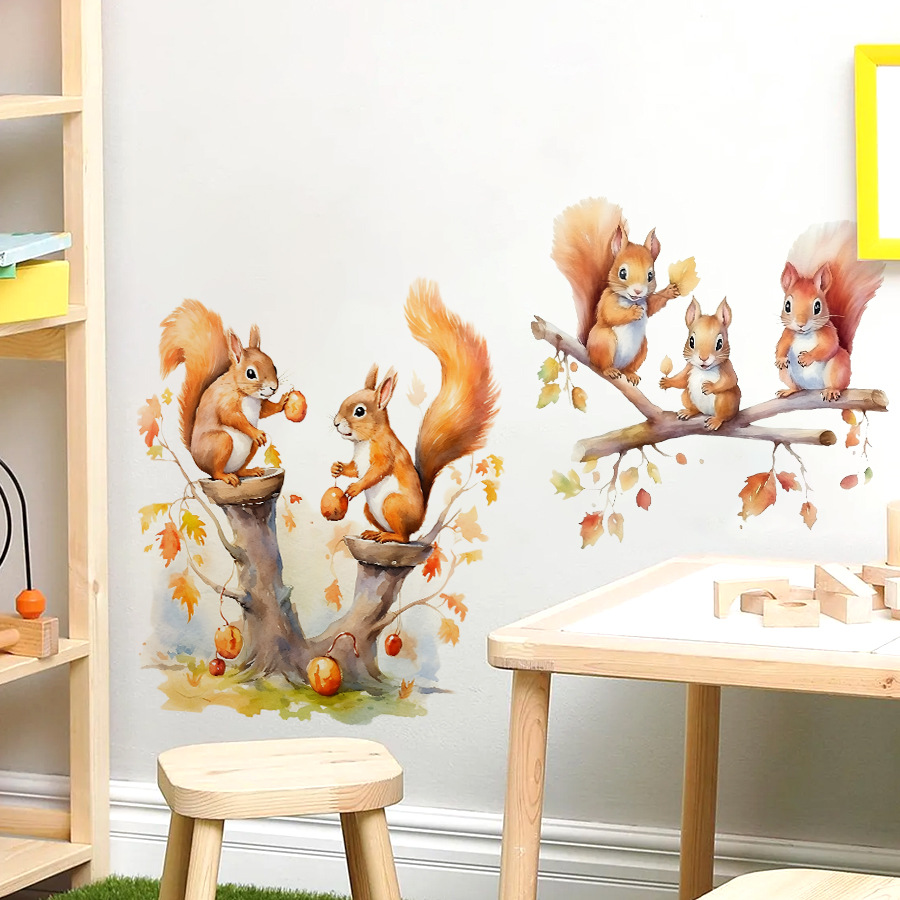Karikatür Sevimli Sıcak Sincap - Baby Nursery Tree incelemesi ve fiyatı