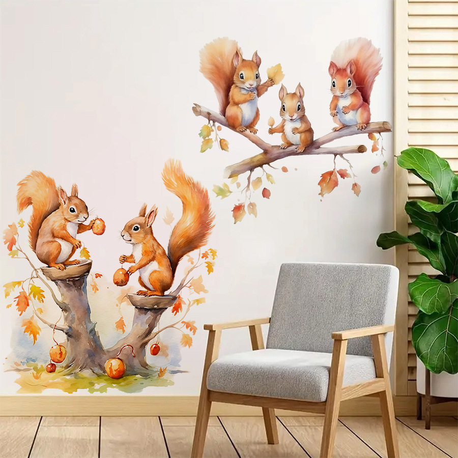 Karikatür Sevimli Sıcak Sincap - Baby Nursery Tree incelemesi ve fiyatı