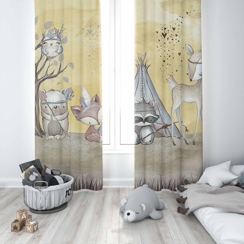 Boho Hayvanlar Kreş Perdesi Or - Baby Nursery Youtube incelemesi ve fiyatı