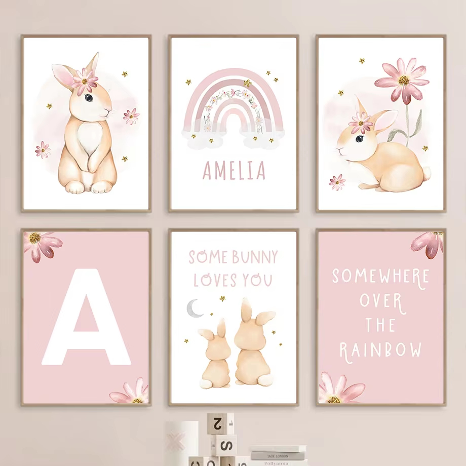 Sevimli Suluboya Tavşan Gökkuş - Baby Nursery Mirror incelemesi ve fiyatı