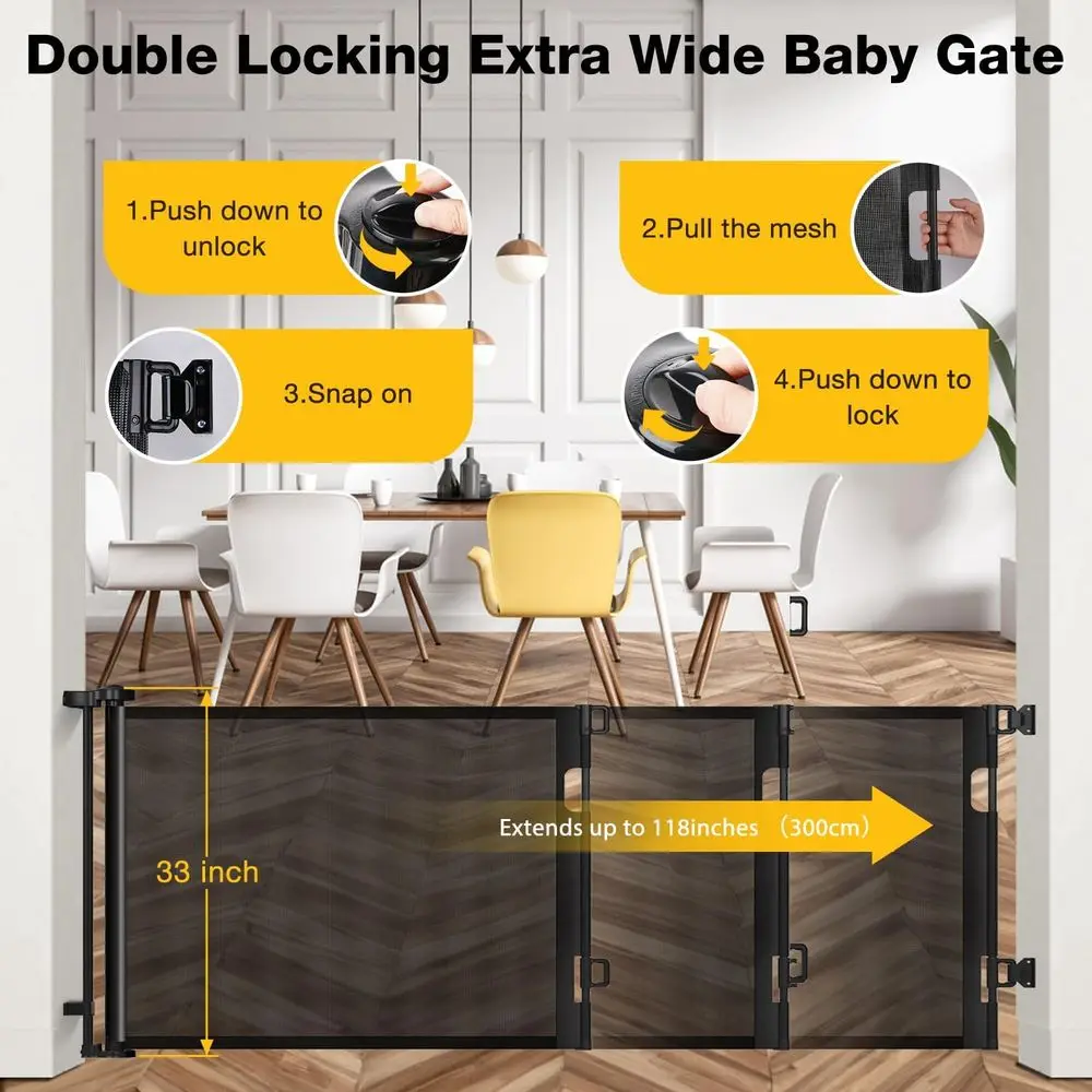 Geniş Açıklıklar İçin Geri Çek - Baby Gate Extra Wide incelemesi ve fiyatı