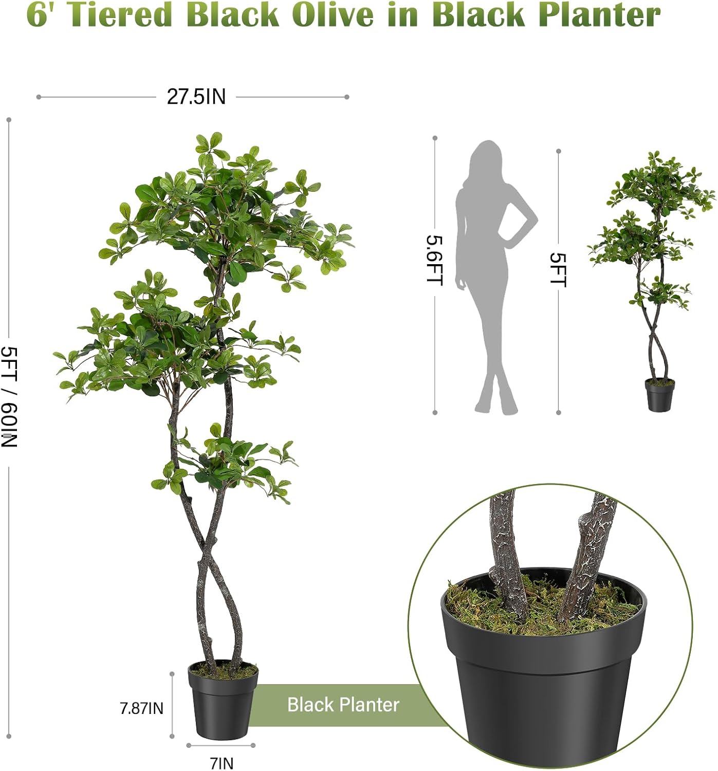 Yapay İç Mekan Bitkileri, 5/6  - Baby Nursery Tree incelemesi ve fiyatı