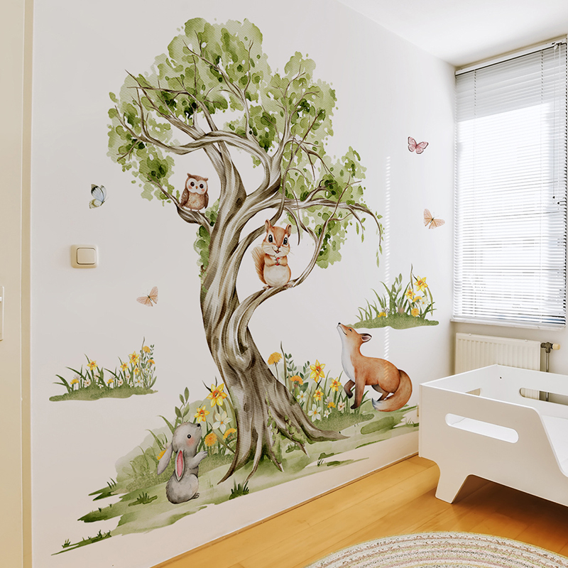 Suluboya Orman Büyük Ağaç Hayv - Baby Nursery Tree incelemesi ve fiyatı