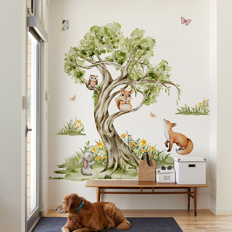 Suluboya Orman Büyük Ağaç Hayv - Baby Nursery Tree incelemesi ve fiyatı