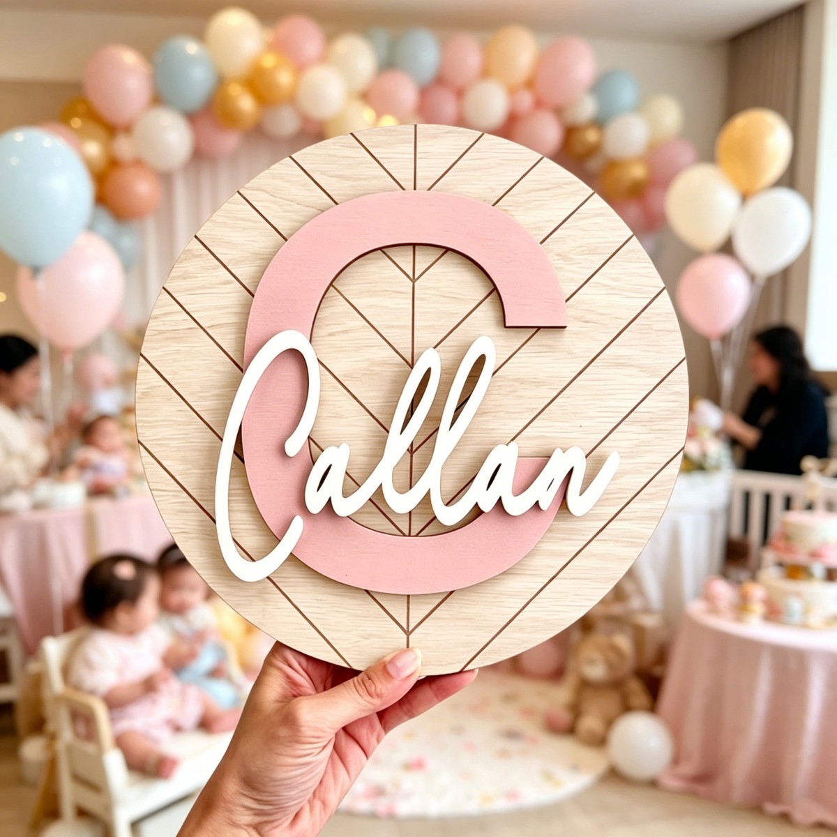 1 adet özel yuvarlak geometrik - Baby Nursery Office incelemesi ve fiyatı