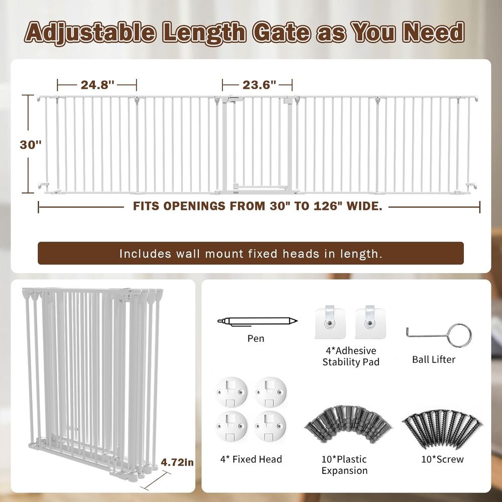 126 inç Ekstra Geniş Bebek Kap - Baby Gate Extra Wide incelemesi ve fiyatı