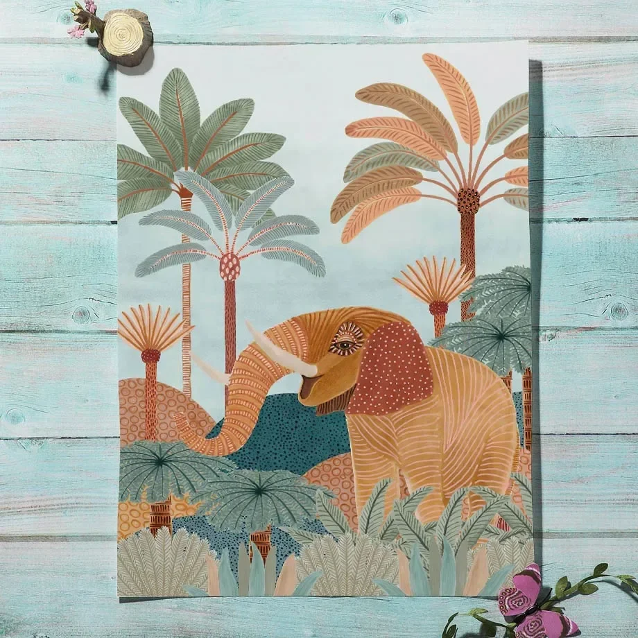 Boho Orman Hayvanları Kaplan M - Baby Nursery Tree incelemesi ve fiyatı