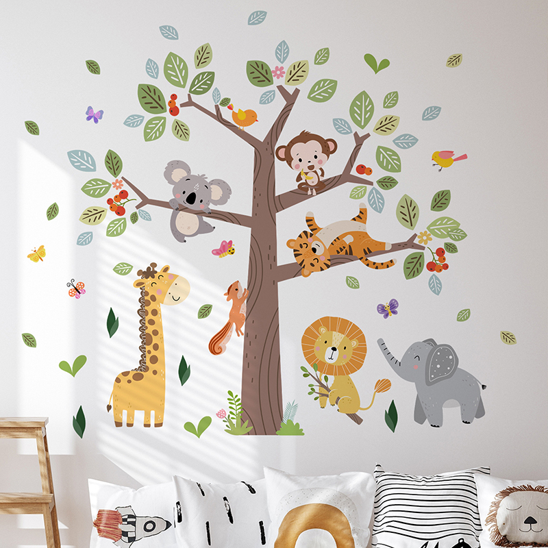 Büyük Orman Hayvan Duvar Stick - Baby Nursery Zoo Animals incelemesi ve fiyatı