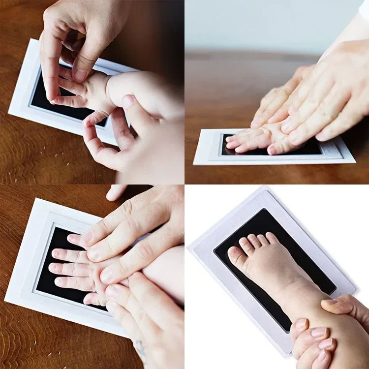 2 takım yenidoğan bebek DIY el - Footprint Ink Kit incelemesi ve fiyatı