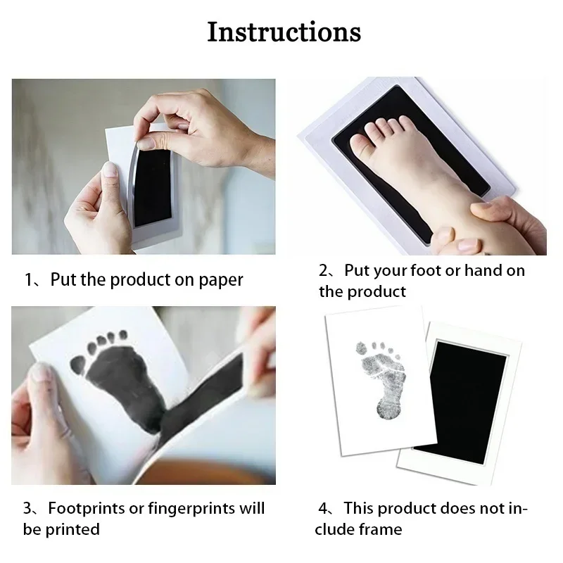 2 takım yenidoğan bebek DIY el - Footprint Ink Kit incelemesi ve fiyatı