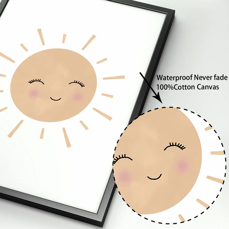 Boho Tavşan Çiçek Güneş Gökkuş - Baby Nursery Mirror incelemesi ve fiyatı