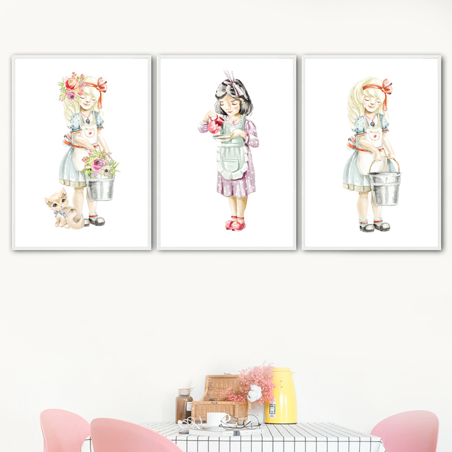 Sevimli bebek kız çiçek kedi t - Baby Nursery Mirror incelemesi ve fiyatı