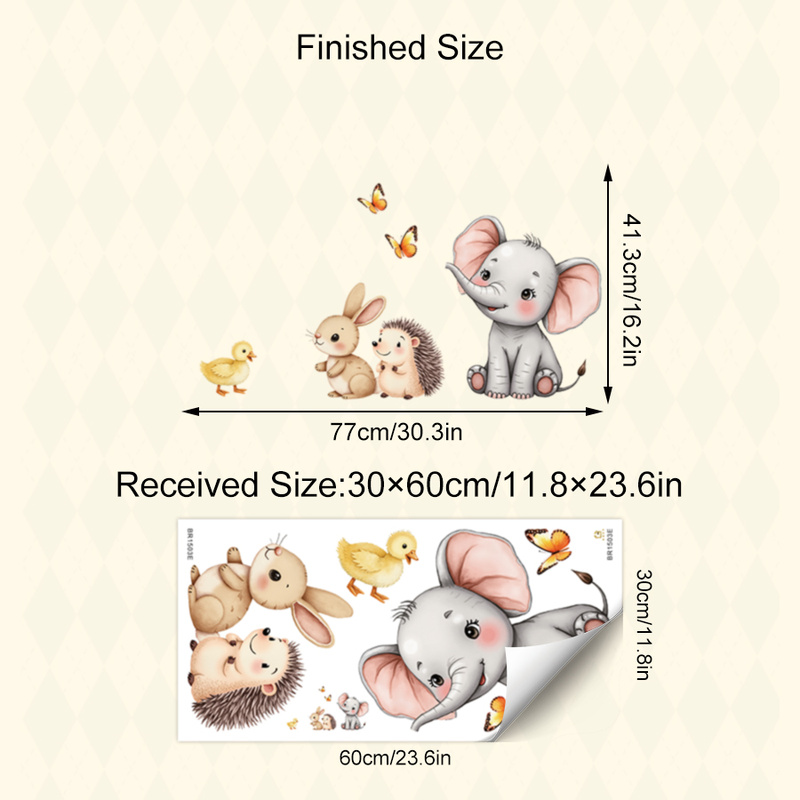Karikatür Hayvan Duvar Sticker - Baby Nursery Wall Stickers incelemesi ve fiyatı