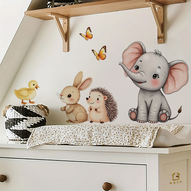 Karikatür Hayvan Duvar Sticker - Baby Nursery Wall Stickers incelemesi ve fiyatı