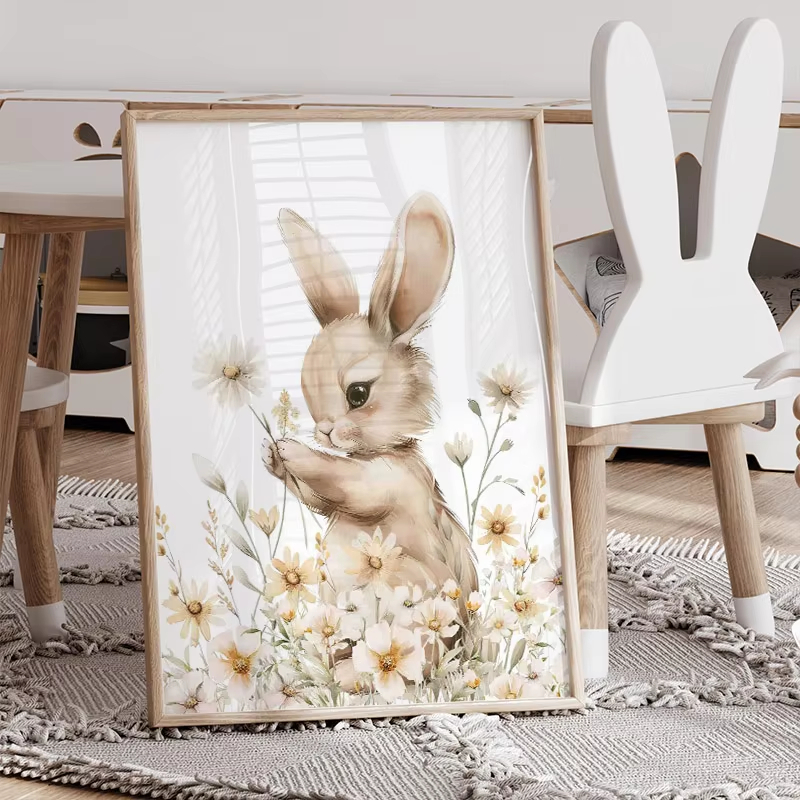 Sonbahar Tavşan Kır Çiçek Papa - Baby Nursery Mirror incelemesi ve fiyatı
