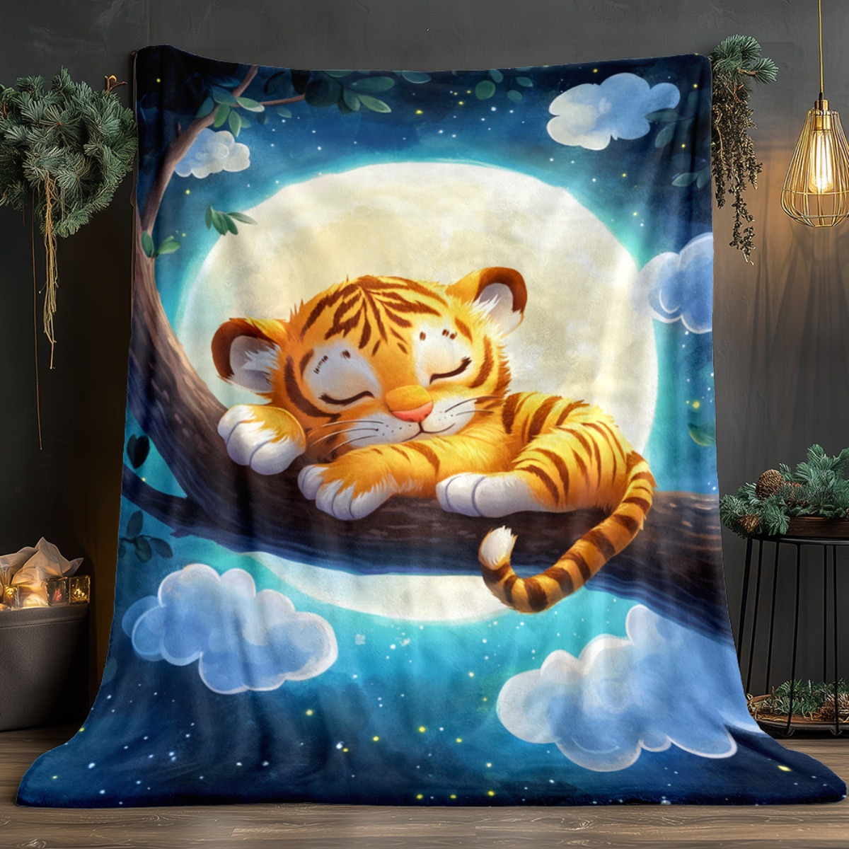 Ağaç dalında sevimli uyuyan ka - Baby Nursery Tree incelemesi ve fiyatı