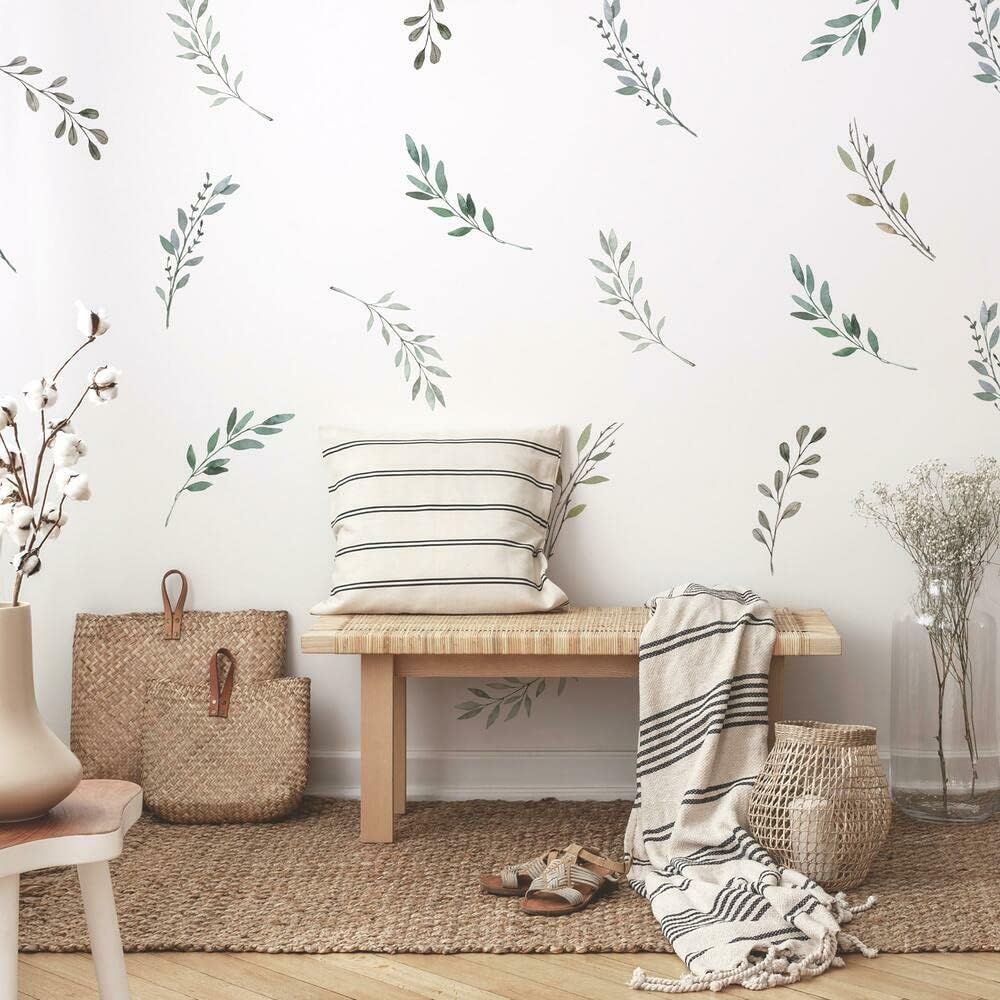 Suluboya Rustik Ülke Yapraklar - Baby Nursery Tree incelemesi ve fiyatı