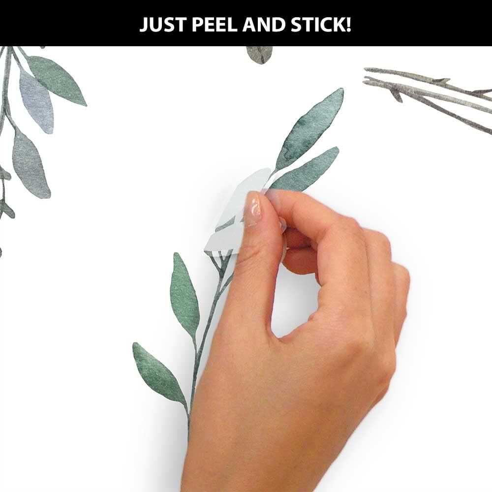 Suluboya Rustik Ülke Yapraklar - Baby Nursery Tree incelemesi ve fiyatı