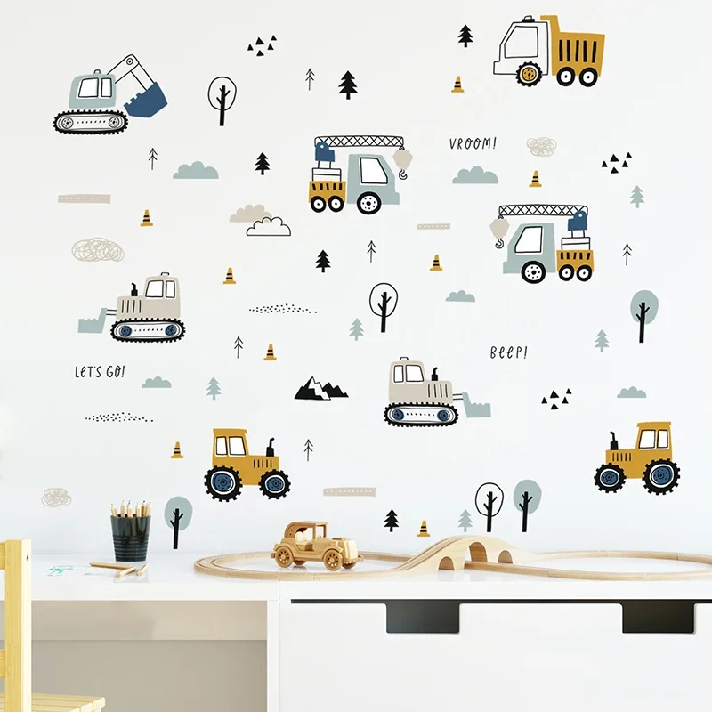 Elle Çizilmiş Sevimli Arabalar - Baby Nursery Wall Stickers incelemesi ve fiyatı