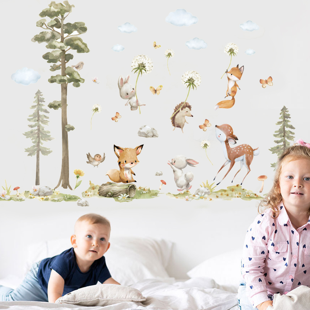 Sevimli Orman Hayvanları duvar - Baby Nursery Tree incelemesi ve fiyatı