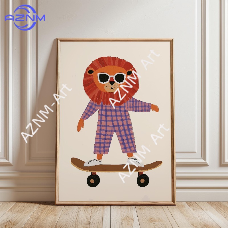 1 adet komik hayvan kaykay pos - Baby Nursery Ideas incelemesi ve fiyatı