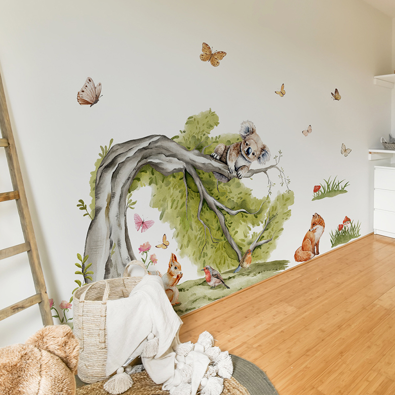 Orman Büyük Ağaç Hayvanlar Duv - Baby Nursery Tree incelemesi ve fiyatı