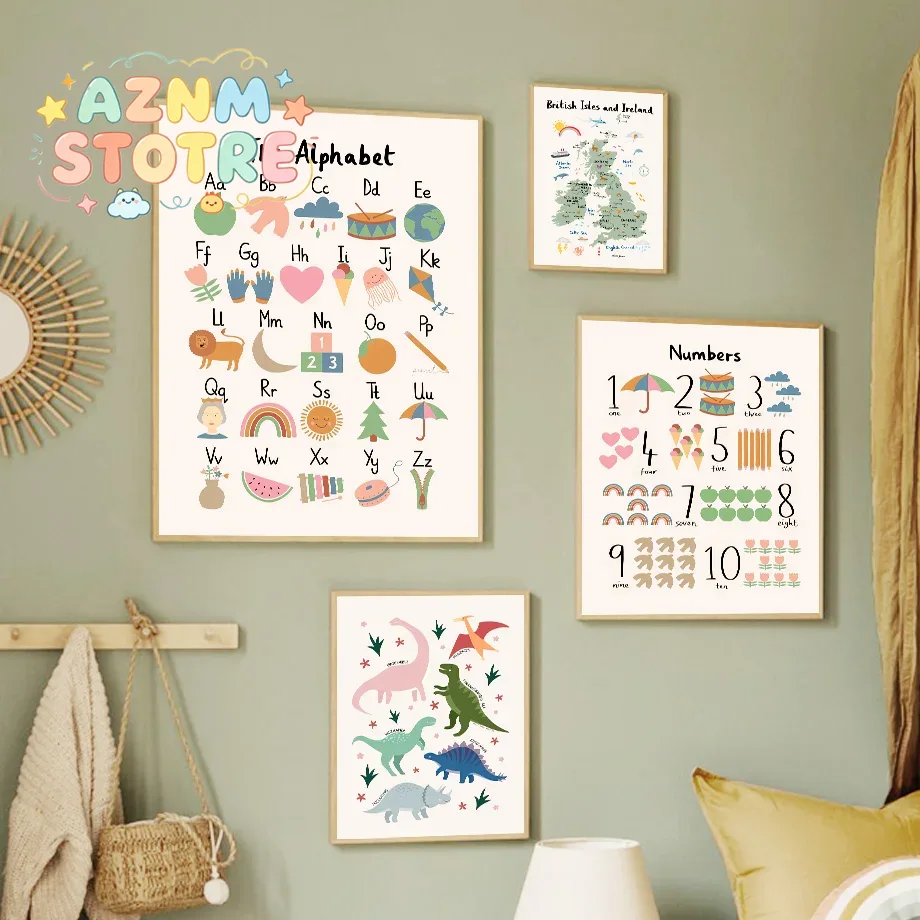 Hayvanlar Dünya Haritası Dinoz - Baby Nursery Ideas incelemesi ve fiyatı