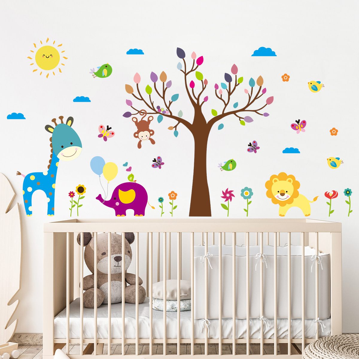 Karikatür çocuksu renkli Graff - Baby Nursery Tree incelemesi ve fiyatı